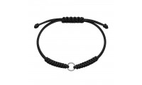 Pulsera macramé negro con...
