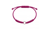 Pulsera macramé berenjena...