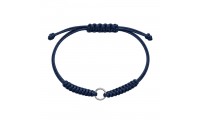Pulsera macramé azul marino...