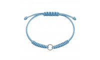 Pulsera macramé azul...