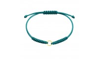 Pulsera macramé turquesa...