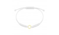 Pulsera macramé blanco con...