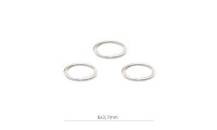 Anilla ovalada 6x3,7x0,8mm....