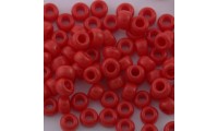 Rocalla 8/0 Miyuki. Opaque red