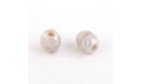 Bola facetada 4 mm. Gris.