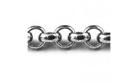 Cadena rolo 8 mm. Plateado