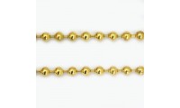 Cadena con bolas 5mm. Dorado
