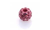 Bola 10 mm. con strass. Rose