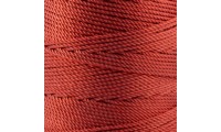 Cordón labrado rayón 2mm. Rojo
