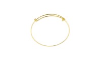 Pulsera ajustable. Baño oro