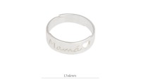 Anillo ajustable en plata...