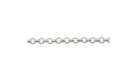 Cadena rolo 1mm. Plateado