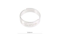Anillo 20x6mm "Love" en...
