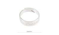 Anillo 20x6mm "Peace" en...
