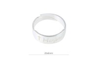 Anillo 20x6mm "Hope" en...