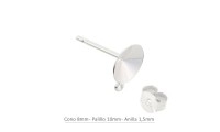 Pendiente cono 8mm con...