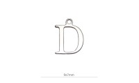 Mini colgante ¨D¨ 9x7mm....