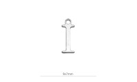 Mini colgante ¨I¨ 9x7mm....