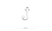 Mini colgante ¨J¨ 9x7mm....