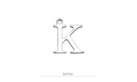 Mini colgante ¨K¨ 9x7mm....