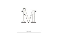 Mini colgante ¨M¨ 9x7mm....