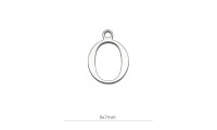 Mini colgante ¨O¨ 9x7mm....