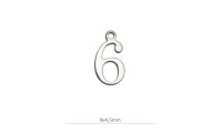 Mini colgante ¨6¨ 9x7mm....