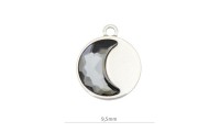 Colgante disco 9,5mm-bisel...