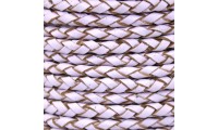 Cuero trenzado 3mm. Lila