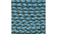 Cuero trenzado 3mm. Azul...