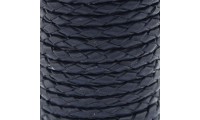 Cuero trenzado 3mm. Azul...