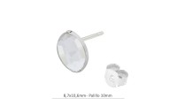 Pendientes hoja en plata...