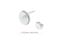 Pendientes hoja en plata...