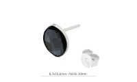Pendientes hoja en plata...