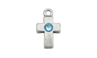 Colgante cruz 22x12mm con...