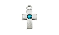 Colgante cruz 22x12mm con...