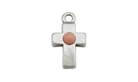Colgante cruz 22x12mm con...