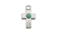 Colgante cruz 22x12mm con...