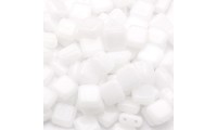 Square beads 6mm. White...
