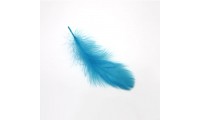 Pluma 8x3cm. Azul Turquesa