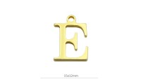 Colgante letra E 15mm. Baño...