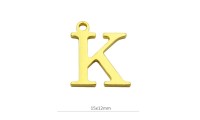 Colgante letra K 15mm. Baño...
