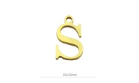Colgante letra S 15mm. Baño...