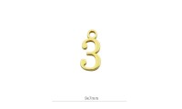 Mini colgante ¨3¨ 9x7mm....