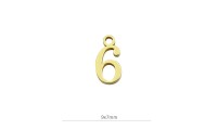 Mini colgante ¨6¨ 9x7mm....