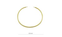 Pulsera baño oro abierta...
