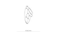 Colgante ala 15x6,5mm