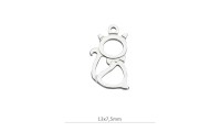 Colgante gato 13x7,5mm