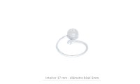 Anillo de plata circulo...