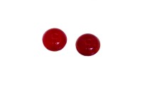 Cabuchón 8mm de murano rojo...